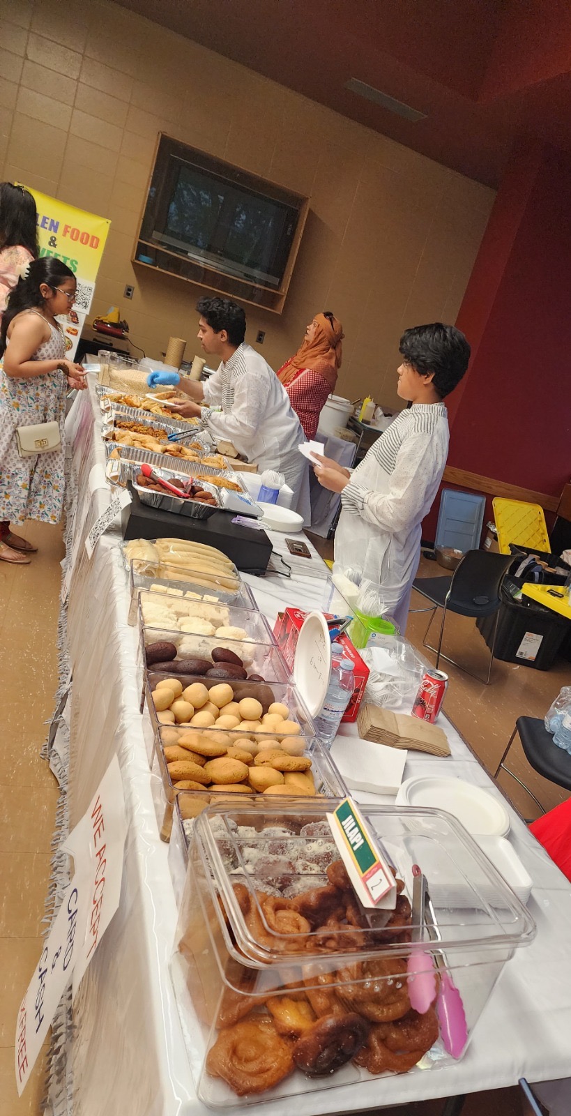 Helen Food & Sweets stall with jalebi, samosas and more